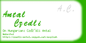 antal czedli business card
